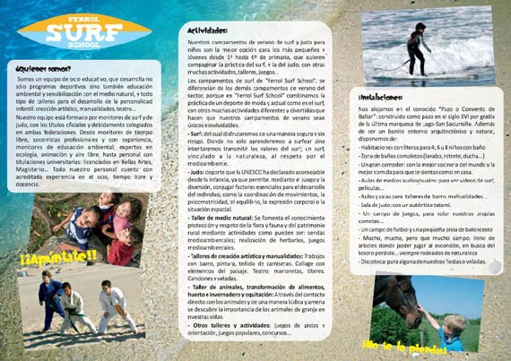 Descubre Campamento de Verano Ferrol Surf School